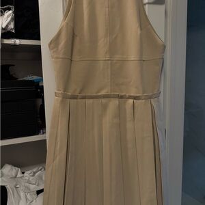 Chic Tan Midi Dress